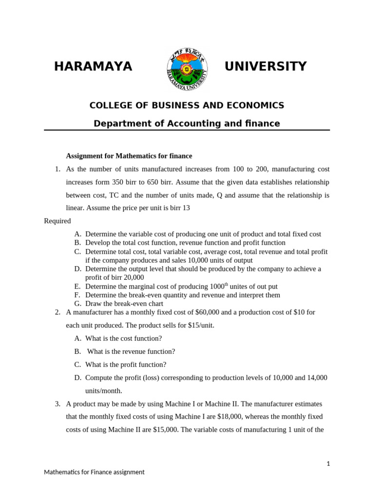 College of Business and Economics | PDF | Interest | Business