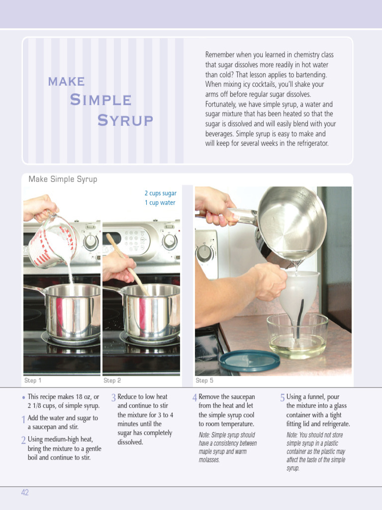 Make Simple Syrup | PDF | Syrup | Sugar
