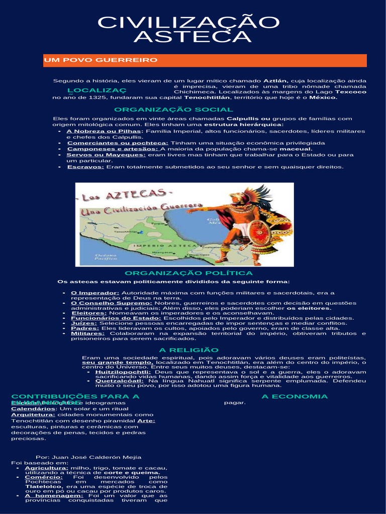 Estrutura e Cultura da Civilização Asteca | PDF