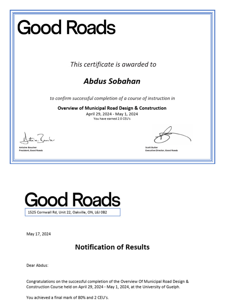 OverviewOfMunRDCG Cert&GradeLetter | PDF