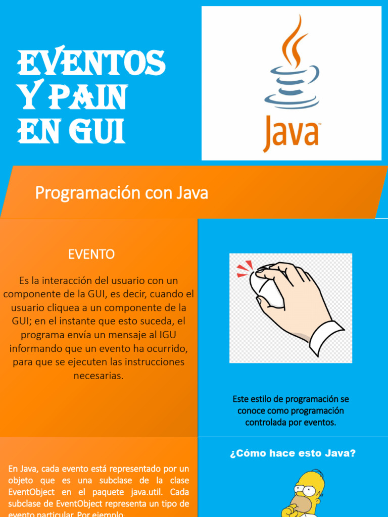 Clase 12 - Eventos y Pain en IGU | PDF | Interfaces gráficas de usuario ...