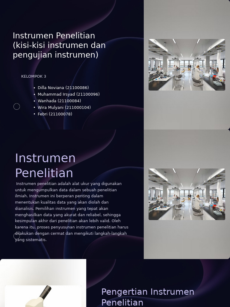 Kelompok 3 Instrumen Penelitian | PDF