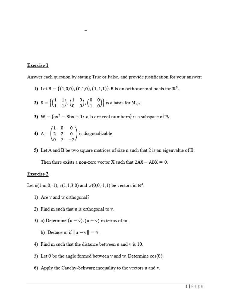 Extra Sheet 3 | PDF