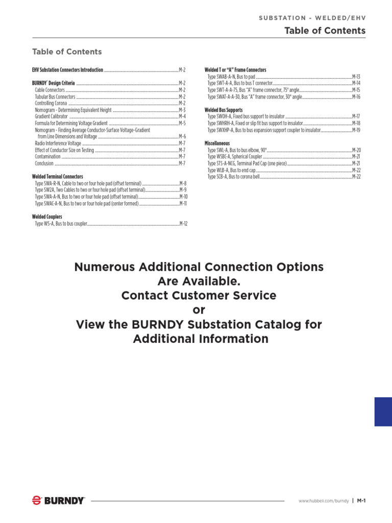 BUR SectionM SubstationWeldedEHV FullCatalog | PDF | High Voltage ...