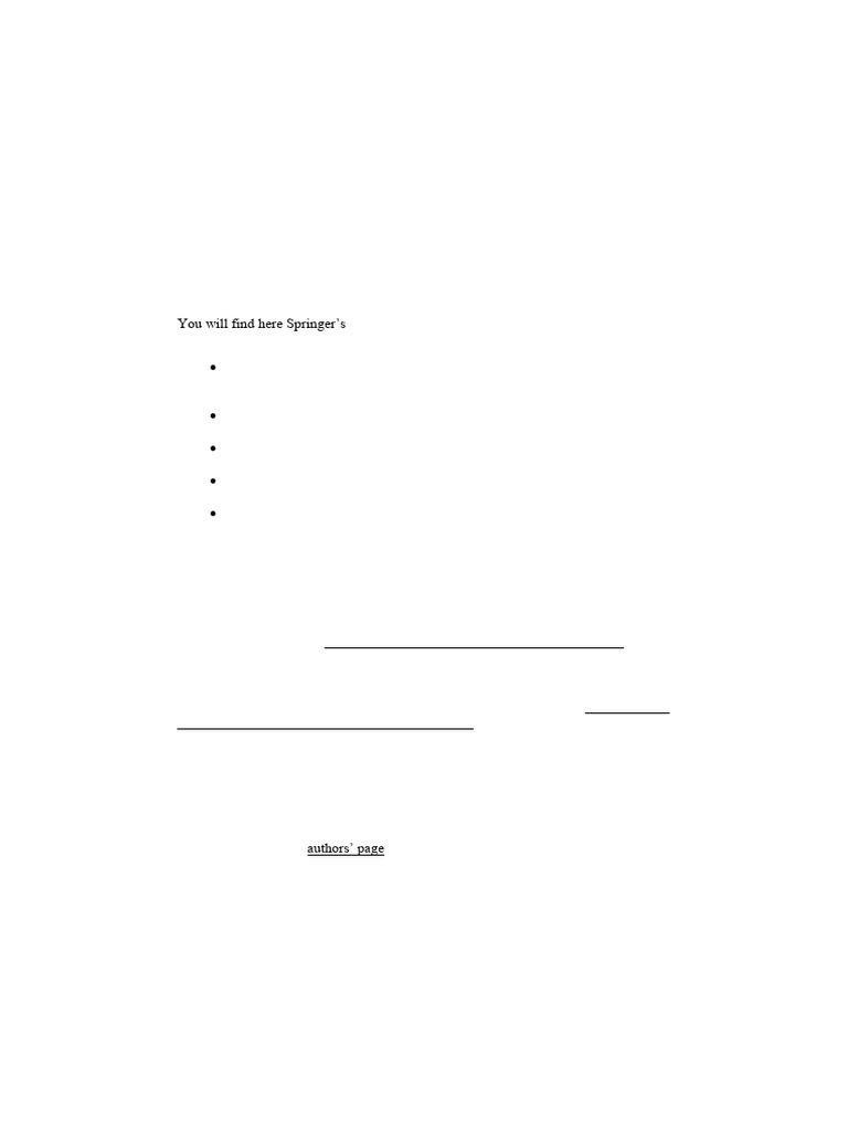 Springer Proceedings Paper Guidelines | PDF | Note (Typography) | Citation