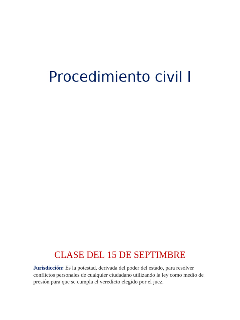 Jurisdicción y Competencia en Procedimiento Civil | PDF | Jurisdicción ...
