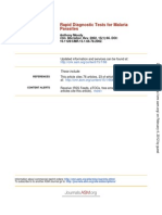 Rapid Diagnostic Test For Parasite Malaria