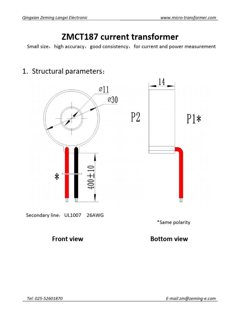 Precision Current Transformer Guide | PDF