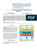 Information Management System Using LINQ Over