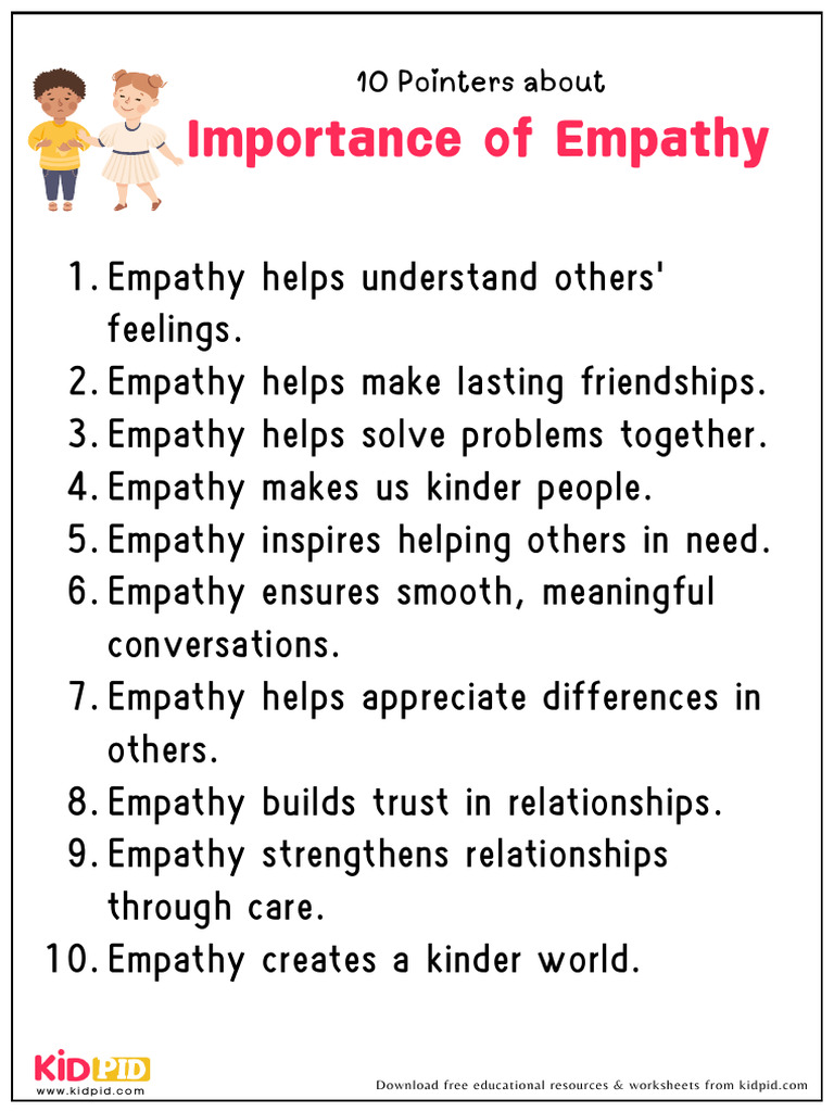 Importance of Empathy in Life | PDF | Empathy | Psychology