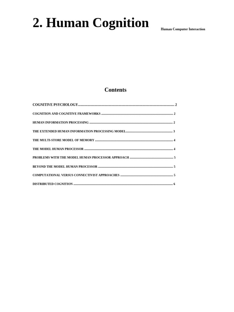 Human Cognition in HCI Explained | PDF | Human–Computer Interaction ...
