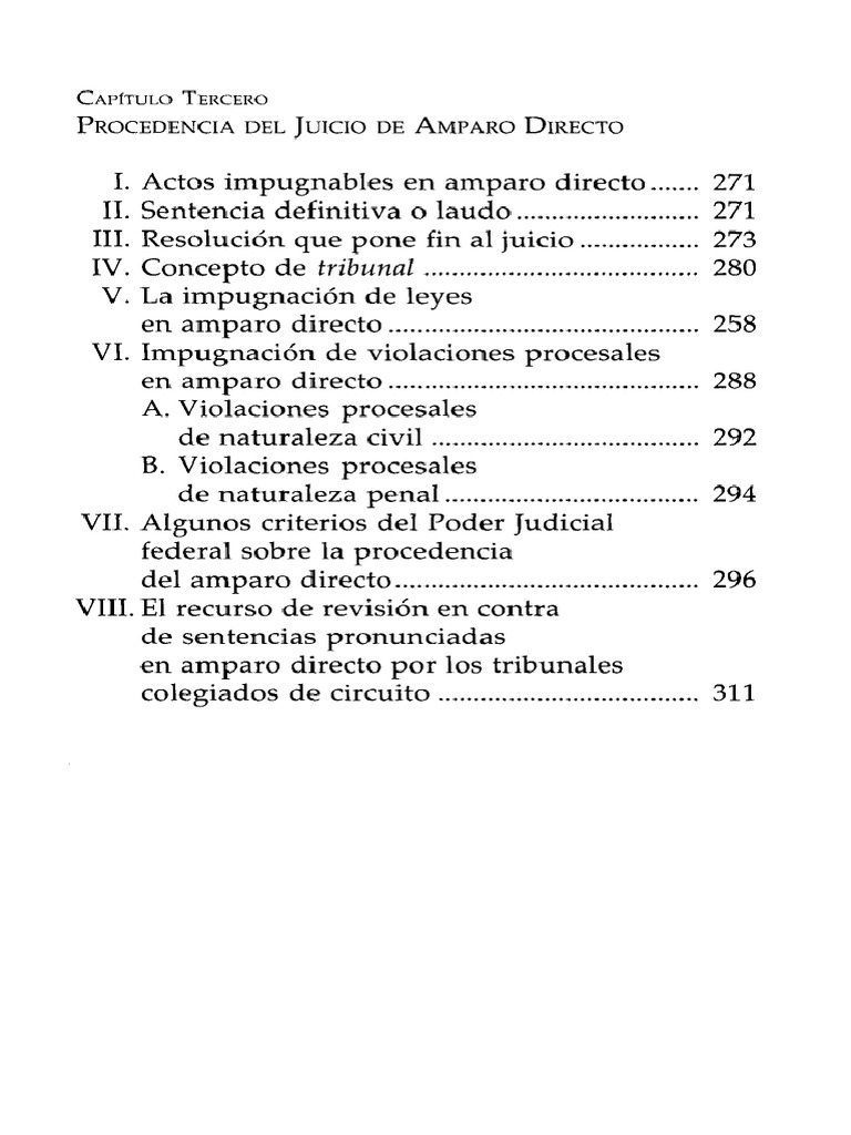 Procedencia del Juicio de Amparo Directo | PDF | Judicaturas | Ley procesal