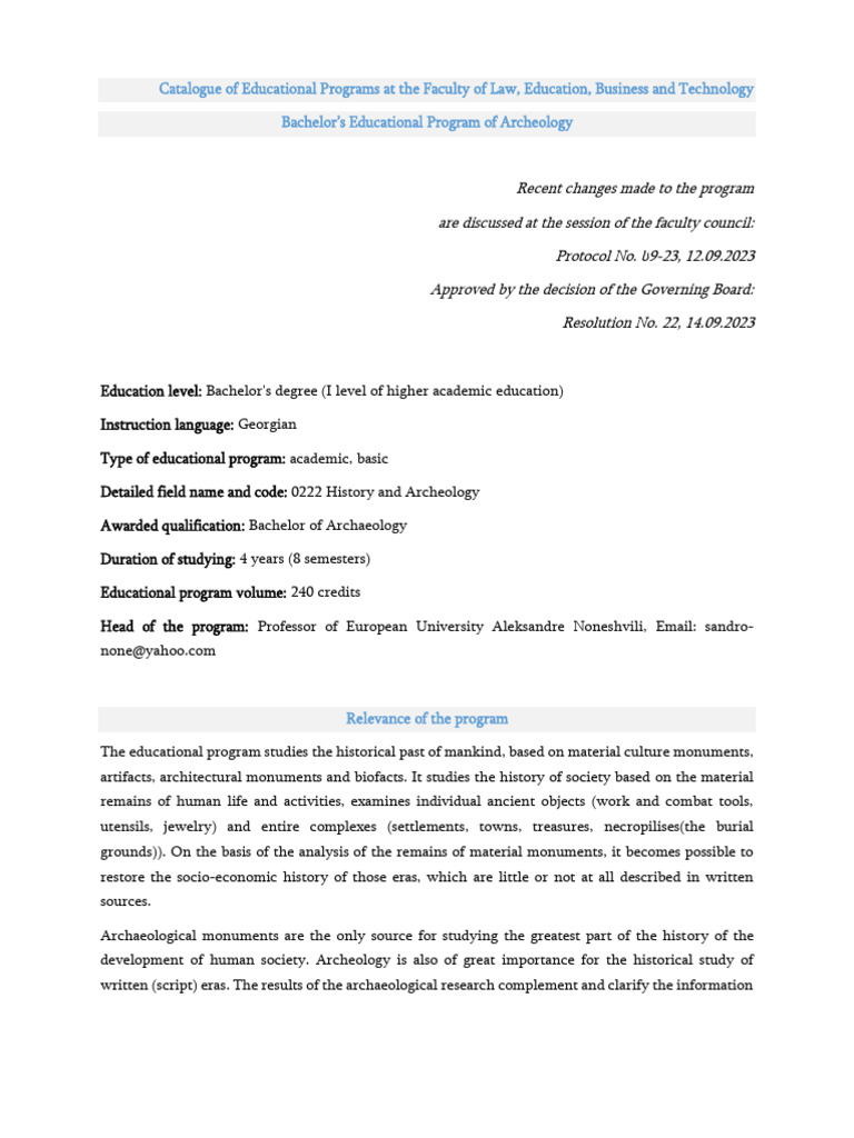 Catalog of All Programs | PDF | Course Credit | Educational Assessment