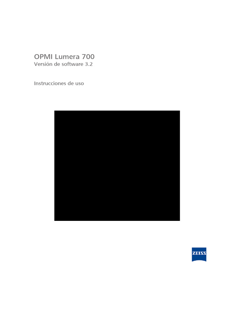 Instrucciones OPMI Lumera 700 3.2 | PDF | Menú (Computación) | Informática
