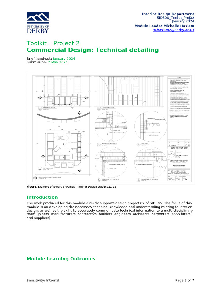 Project 2: Technical Detailing Guide | PDF | Drawing | Specification ...