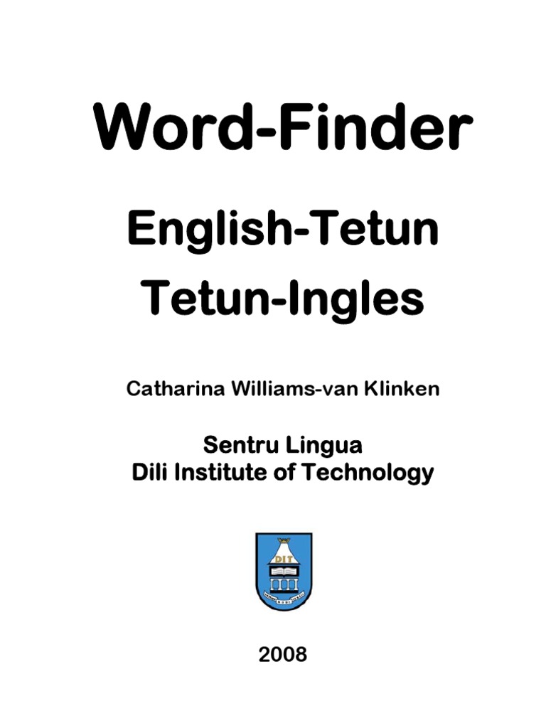 DIT Tetun-English Word Finder pic