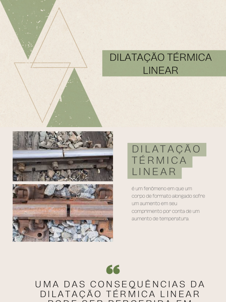 Dilatação Térmica Linear e Fórmula | PDF