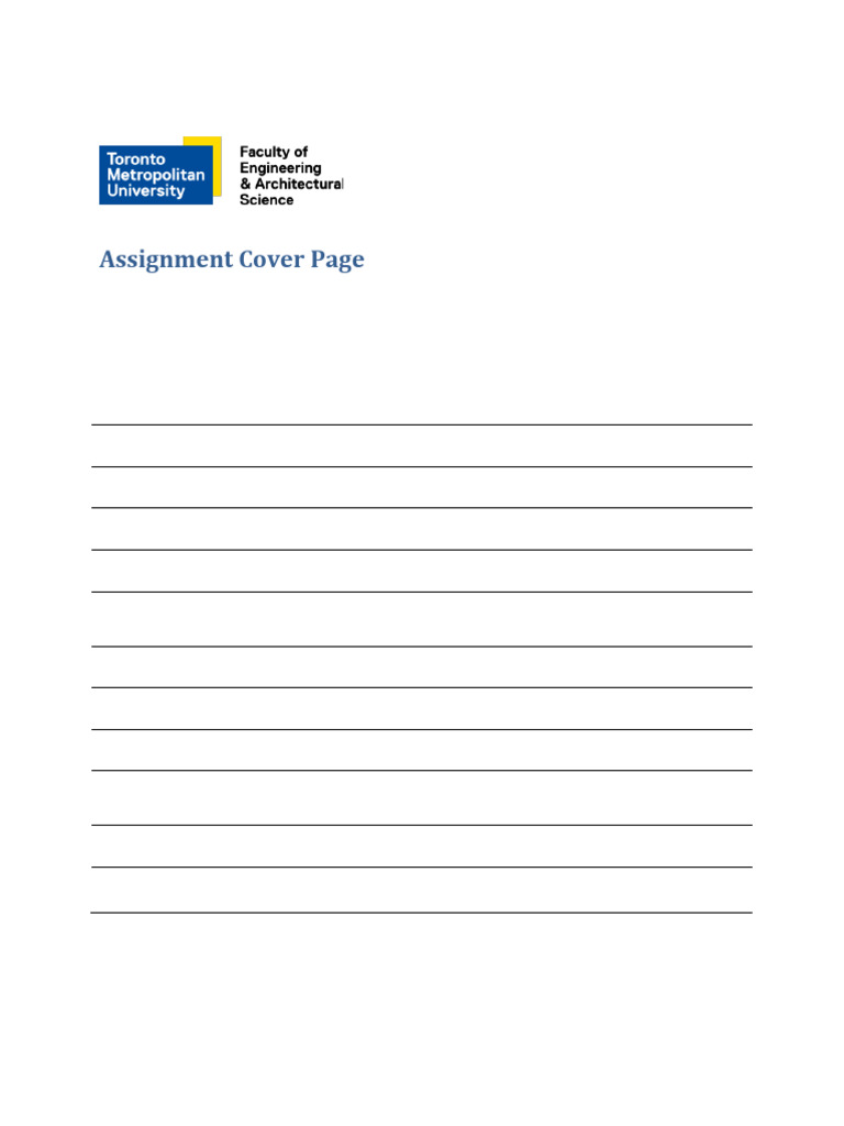 Chemical Engineering Assignment Cover Page | PDF