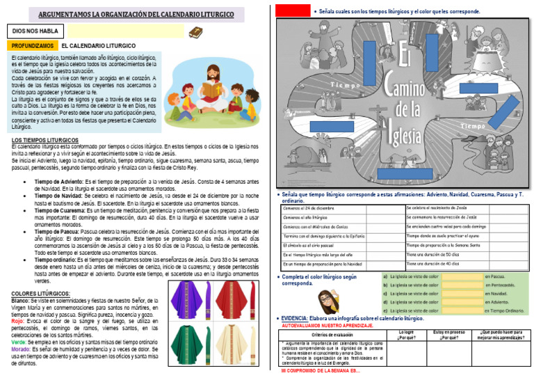 Calendario Litúrgico 2025-2026 | PDF | Año litúrgico | Pascua de ...