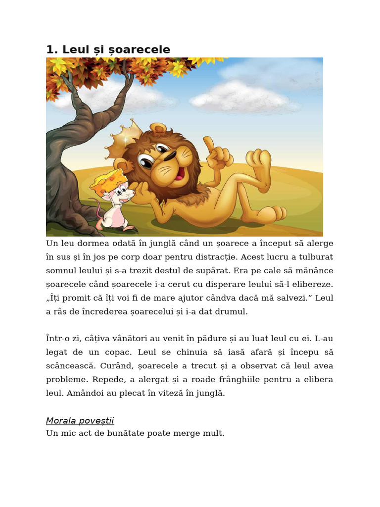 Povestiri Scurte - Setul I | PDF