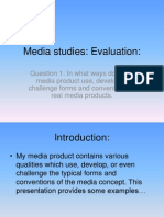 Media Studies Evaluation 1