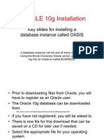 Oracle 10g Installation