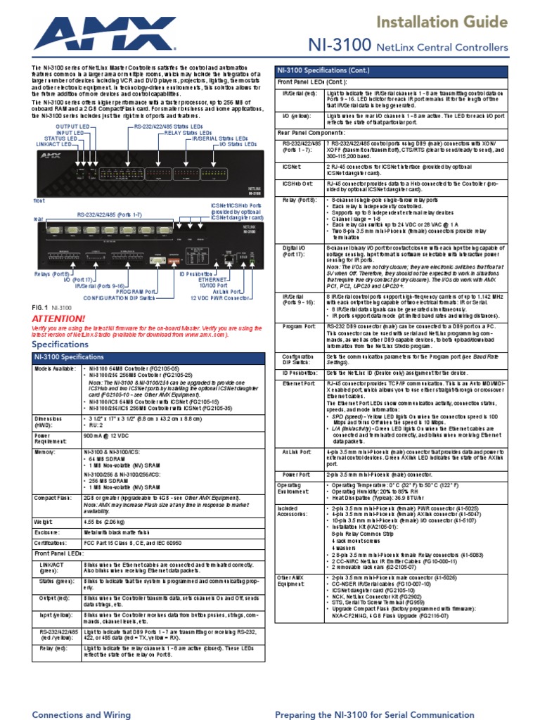 Nic In Systems Instruction Manual – ITVEYB