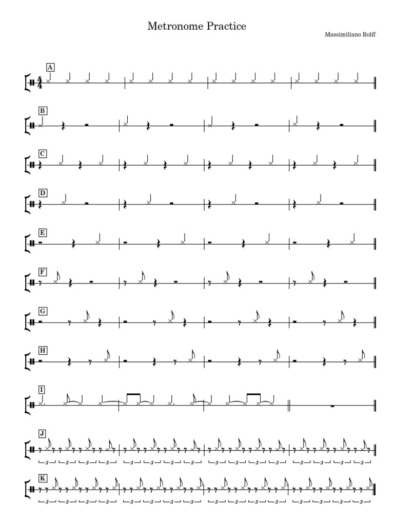 Metronome Practice | PDF