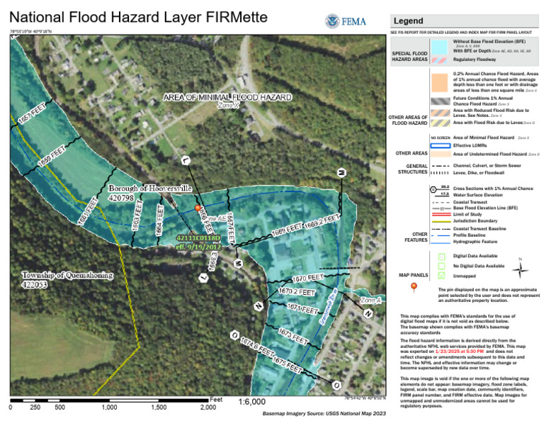 FEMA Flood Hazard Map Overview | PDF | Flood | Map