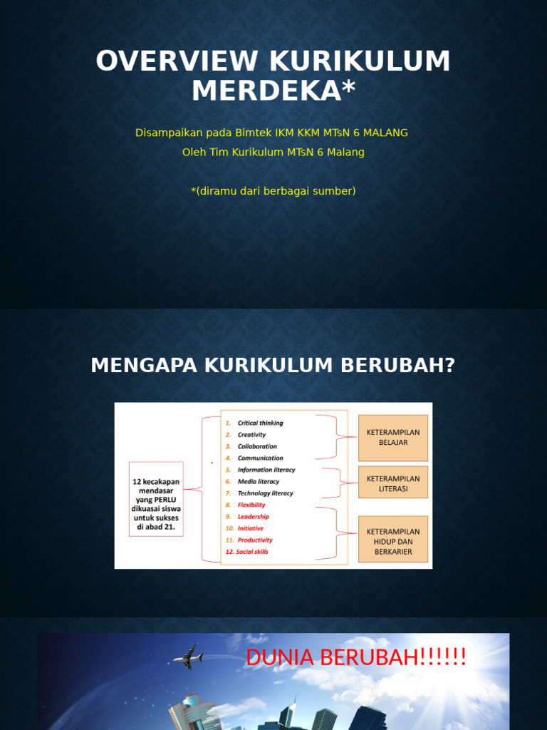 Overview Kurikulum Merdeka | PDF