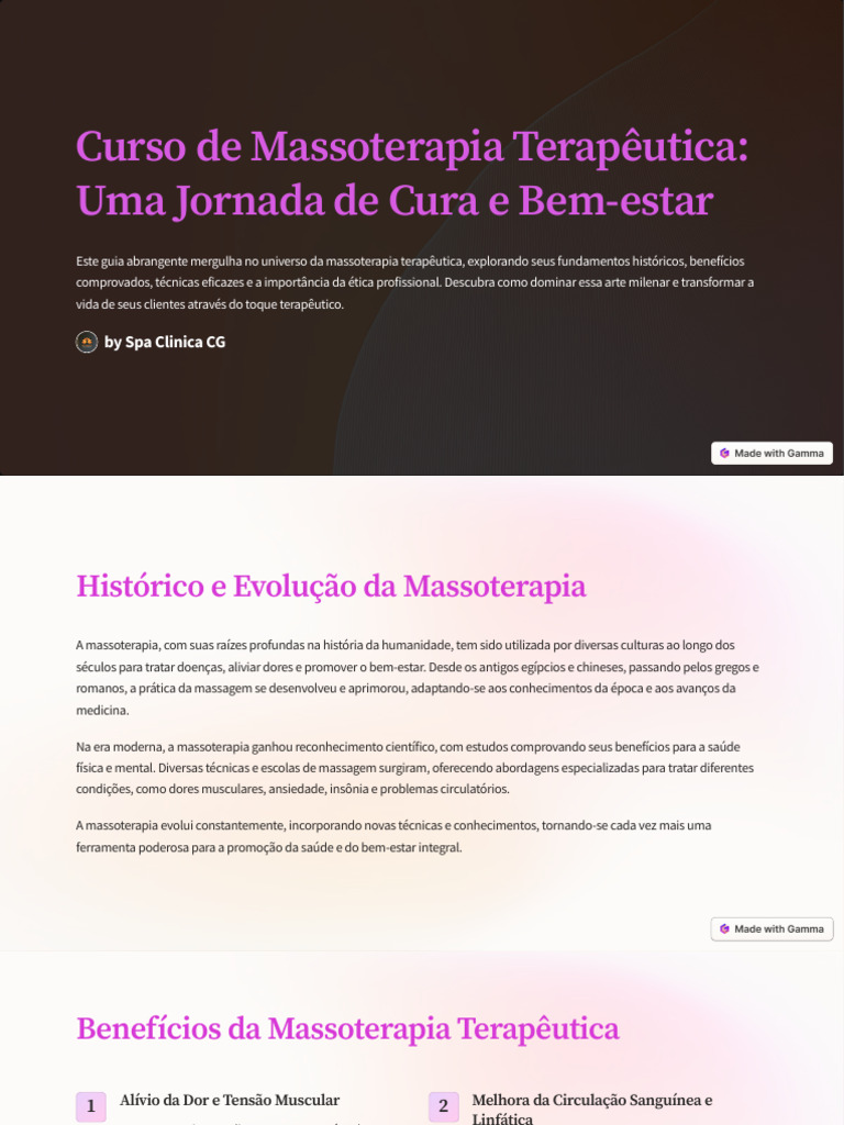 Guia Completo de Massoterapia Terapêutica | PDF | Massagem
