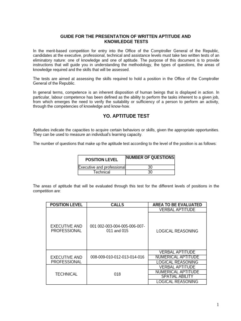 Aptitude and Knowledge Test Guide | PDF | Reason | Semantics