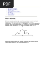 One Dimensional Waves