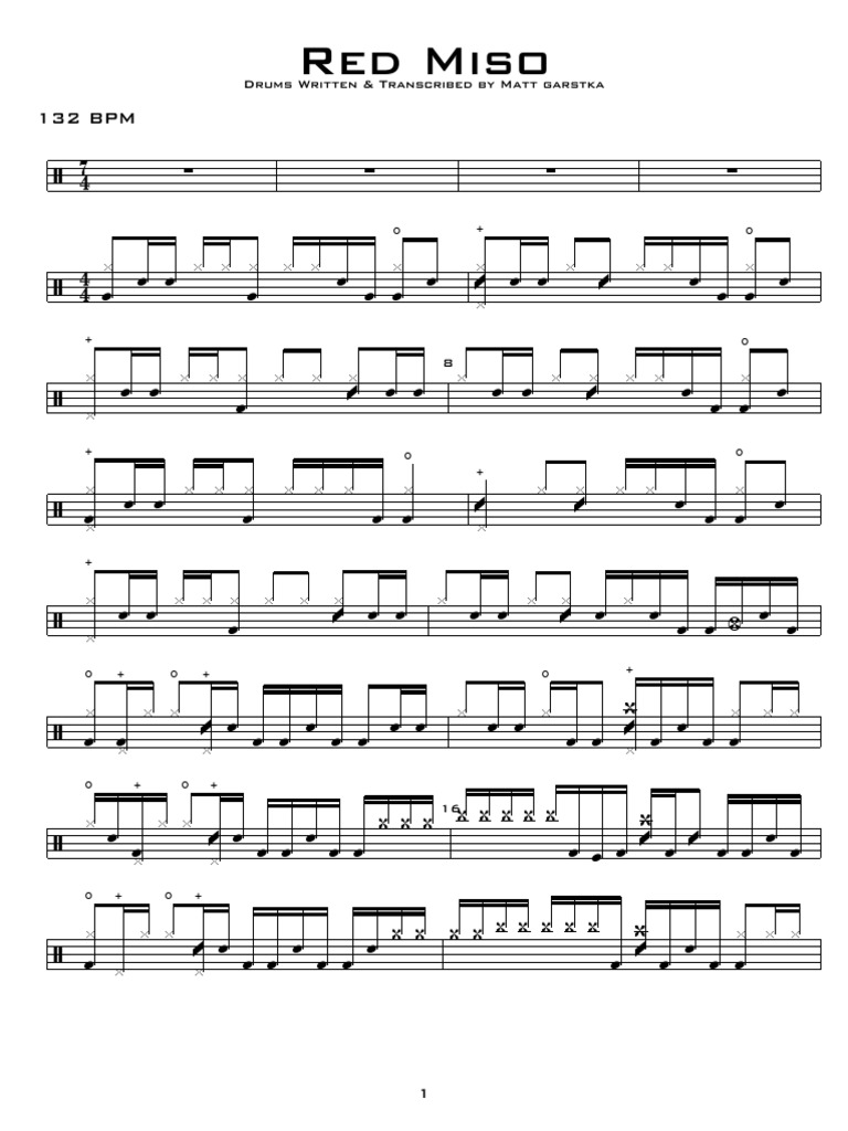Red Miso Transcription | PDF