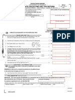 State Sales and Use Tax Return