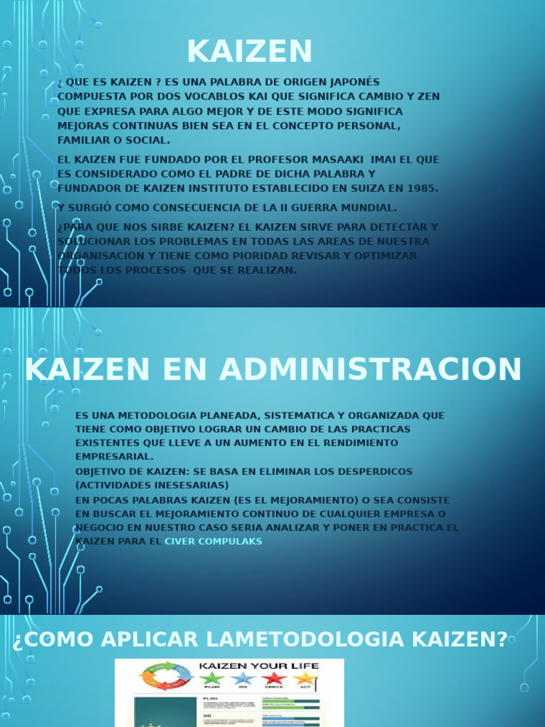 Mejora Continua con Kaizen | PDF