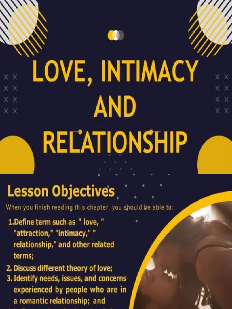 Gender and Soc Lesson 9 - LOVE, INTIMACY, AND RELATIONSHIP | PDF