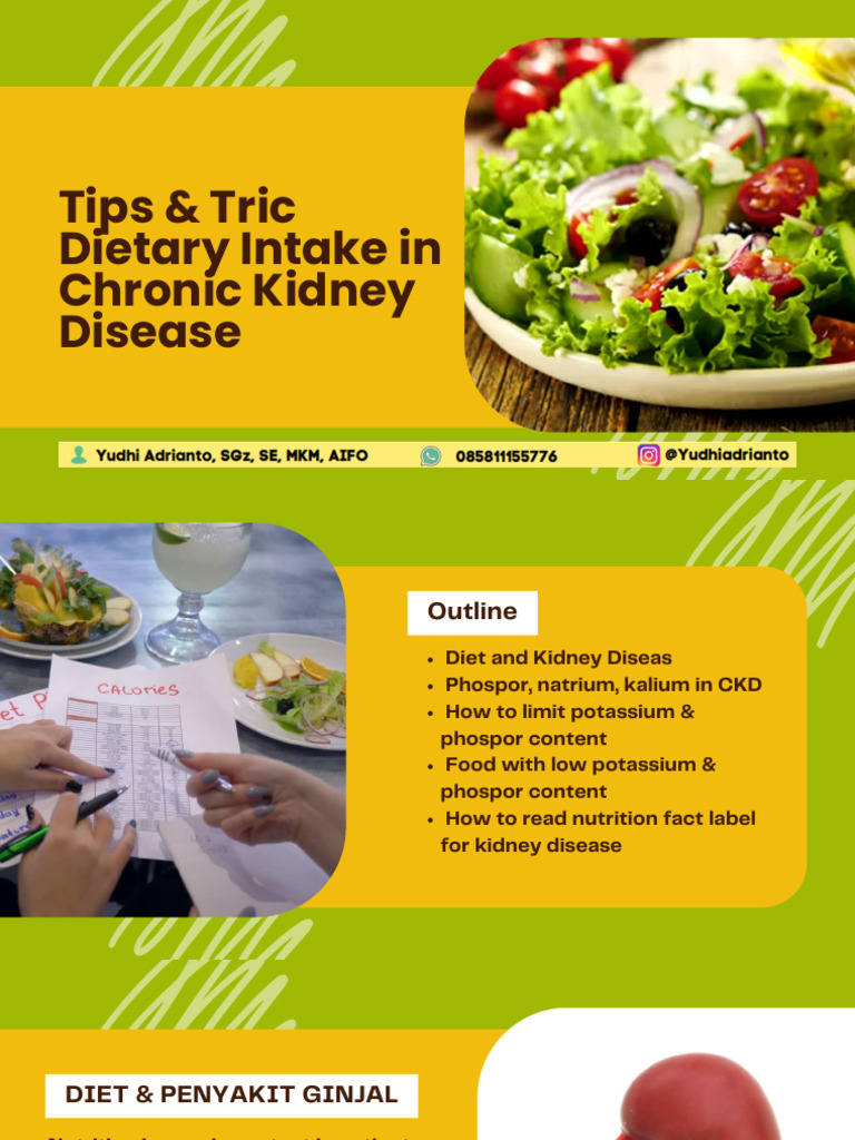 Dietary Guidelines for Chronic Kidney Disease | PDF