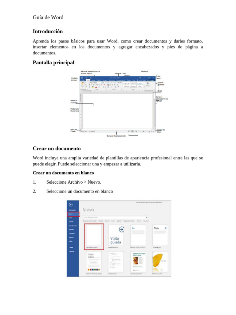 Guia de Word | PDF | Archivo de computadora | Microsoft Word