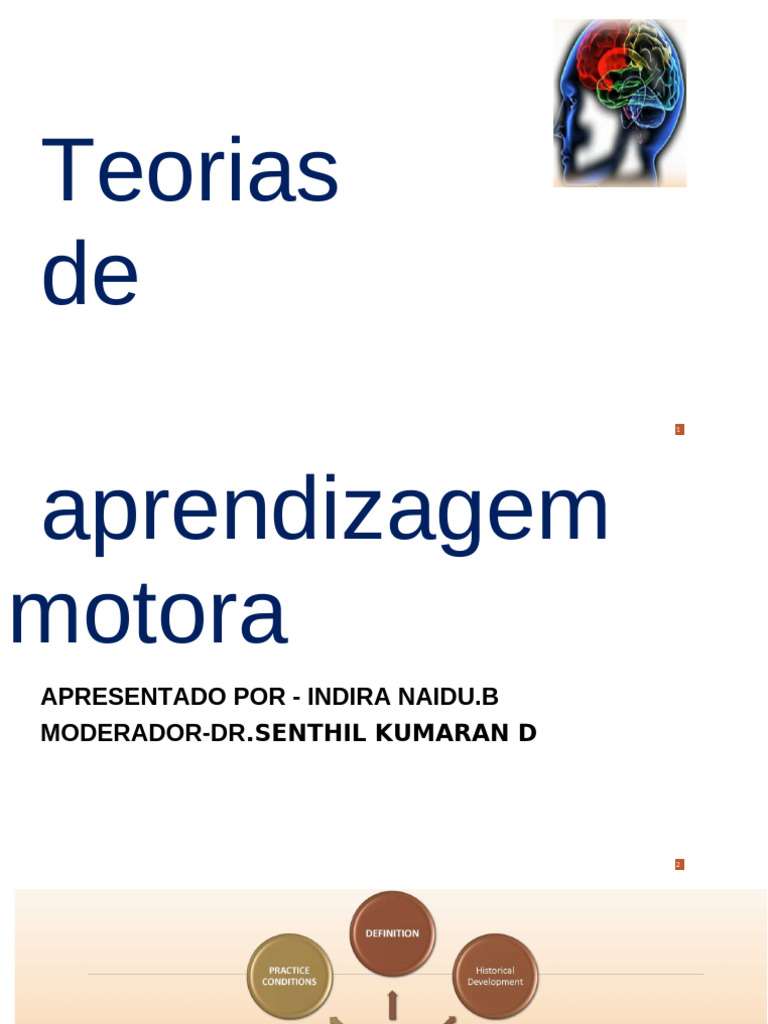 Teorias da Aprendizagem Motora | PDF | Aprendizado | Condicionamento ...