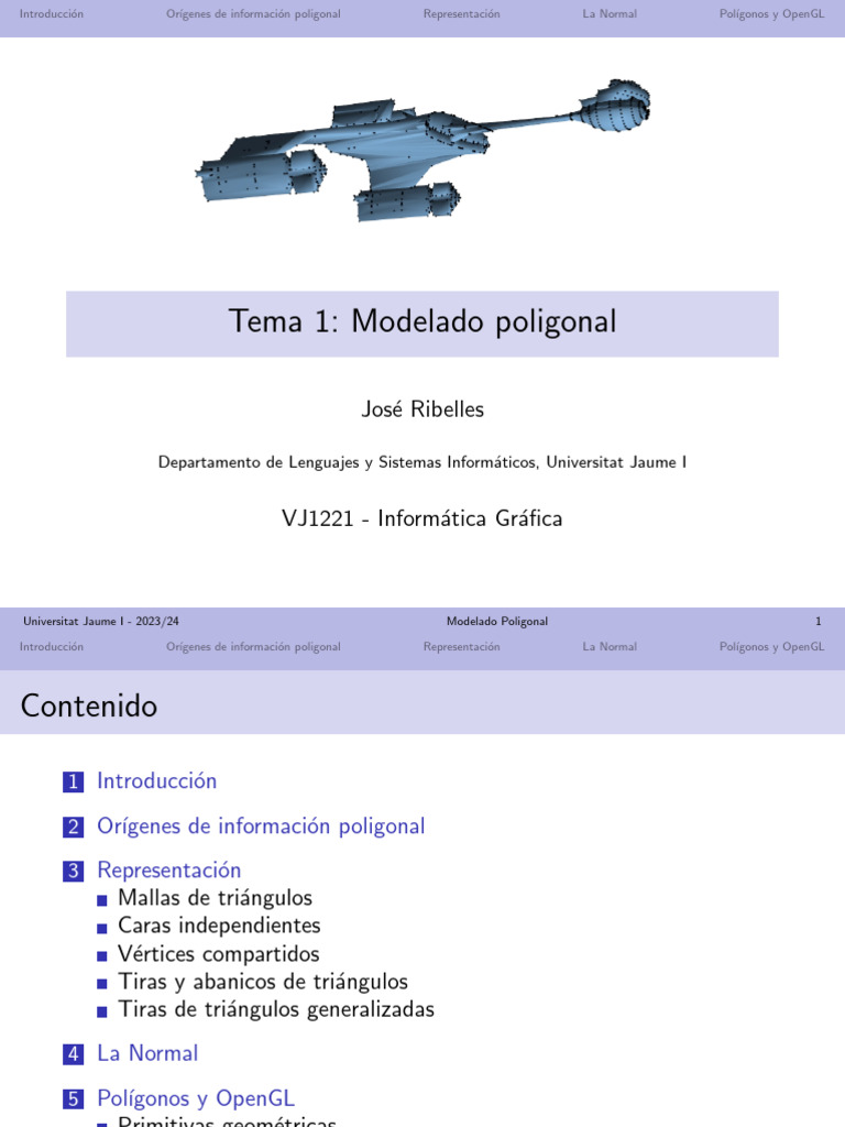 Modelado Poligonal en OpenGL | PDF | Gráficos de computadora | Gráficos ...