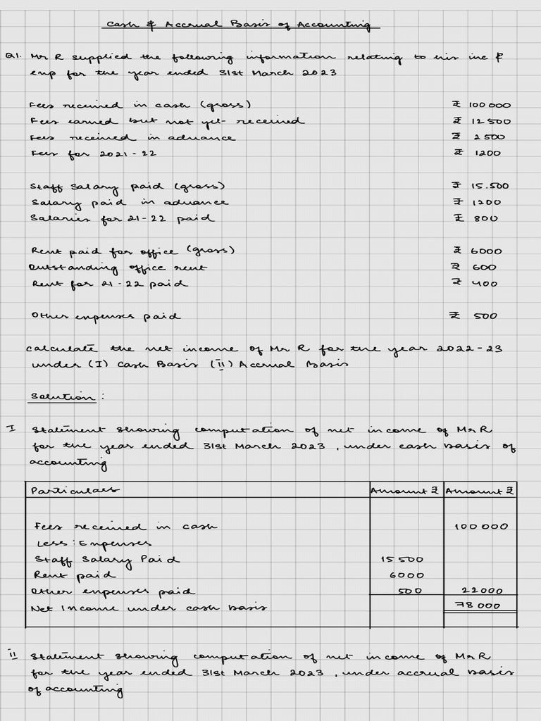 Cash Flow - Cash and Accrual Basis - 250127 - 081140 | PDF