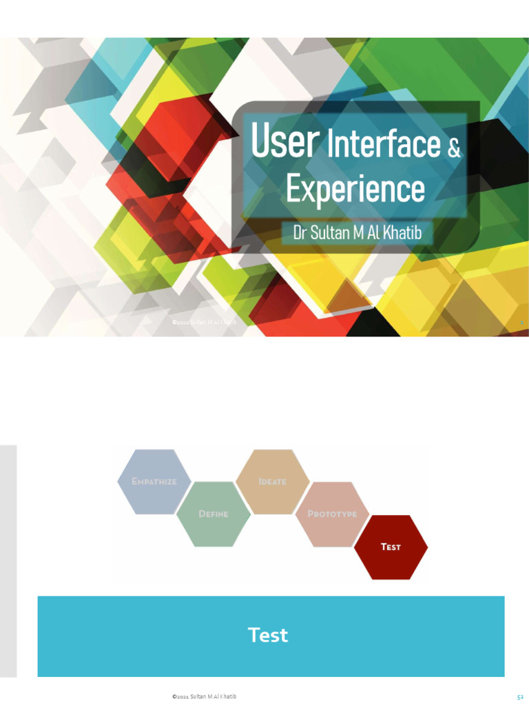 Design Thinking: User Testing Methods | PDF | Usability | User Experience