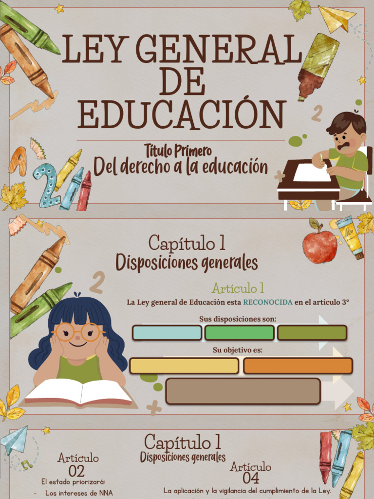 Ley General de Educación en México | PDF