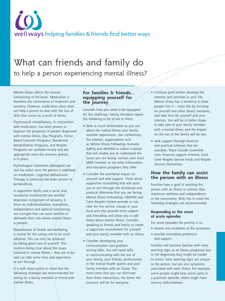 Strategies for Supporting Mental Health Caregivers | PDF | Psychosis ...