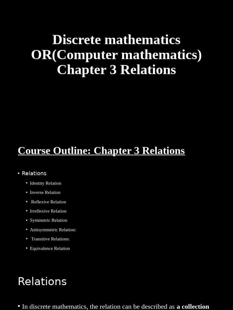 Understanding Mathematical Relations | PDF | Mathematical Analysis ...