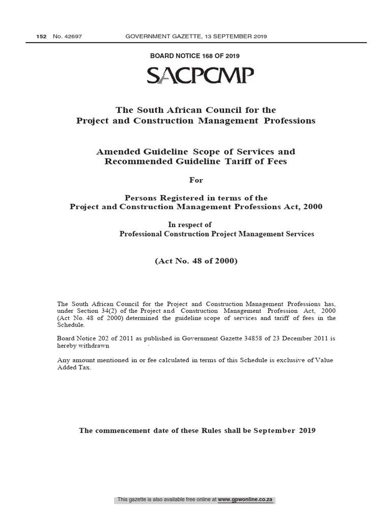Amended Guidelines for Construction Management Fees | PDF | Project ...