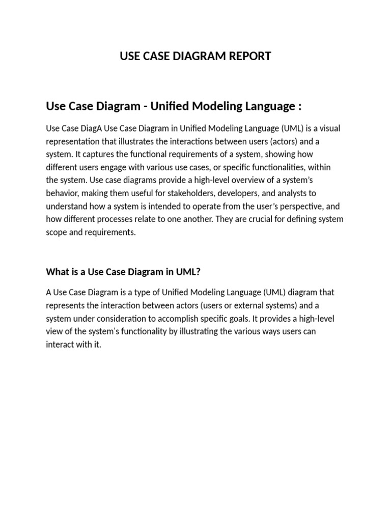 User Case Diagram - Document | PDF | Use Case | Unified Modeling Language