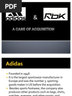 Adidas Reebok M&A