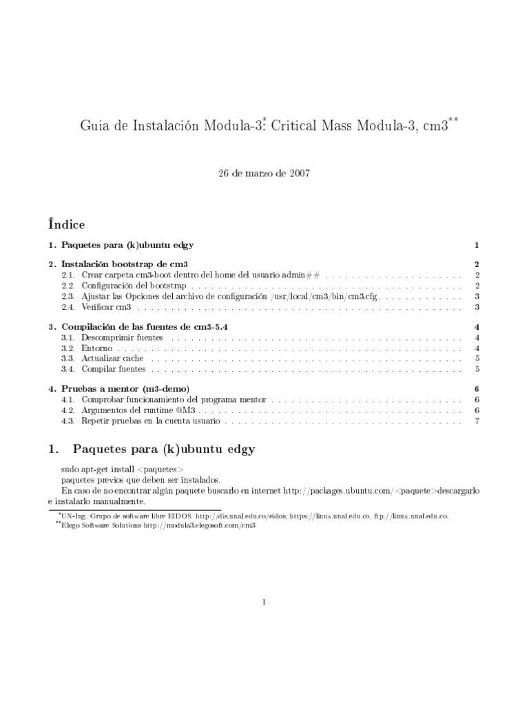 Instalación de Modula-3 en Ubuntu | PDF | Archivo de computadora ...
